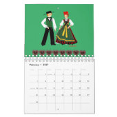 Costume traditionnel d'Alsace, Frankrijk Kalender (Feb 2027)
