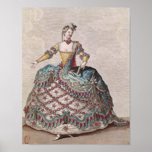 Costume voor een Indiase vrouw Poster (Voorkant)