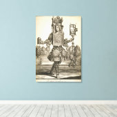 Costume voor een Klokmaker, pub. van Gerard Valck  Canvas Afdruk (Insitu (Houten vloer))