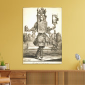 Costume voor een Klokmaker, pub. van Gerard Valck  Canvas Afdruk (Insitu (Woonkamer))