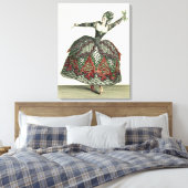 Costume voor een mier in 'Iphigenia in Tauris' en  Canvas Afdruk (Insitu (Slaapkamer))