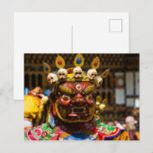 Costumed Festival Dancer Briefkaart (Voorkant / Achterkant)