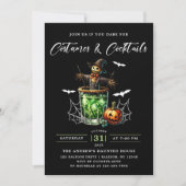 Costumes & Cocktails Halloween Party Kaart (Voorkant)