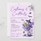 Costumes & Cocktails Halloween Party Kaart (Voorkant)