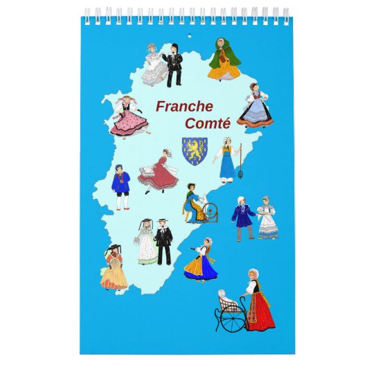 Costumes de Franche- Comté, france Kalender (Hoes)