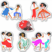 Costumes de l'Île de La Réunion, Frankrijk Sticker (Voorkant)