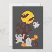 Costumes en Cocktails Halloween Party Invitation Kaart (Achterkant)