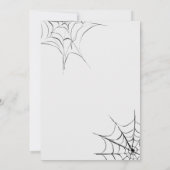 Costumes en Cocktails Halloween Party Kaart (Achterkant)