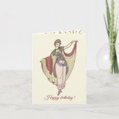 Costumes Parisiens- Dance jurk, Birthday Kaart (Voorkant)