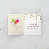 Costumes Parisiens- Dance jurk, Birthday Kaart (Binnen)