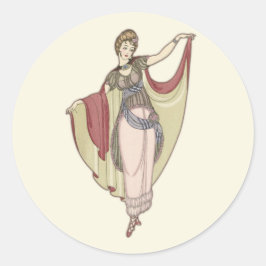 Costumes Parisiens- Dance-jurk, mode Ronde Sticker