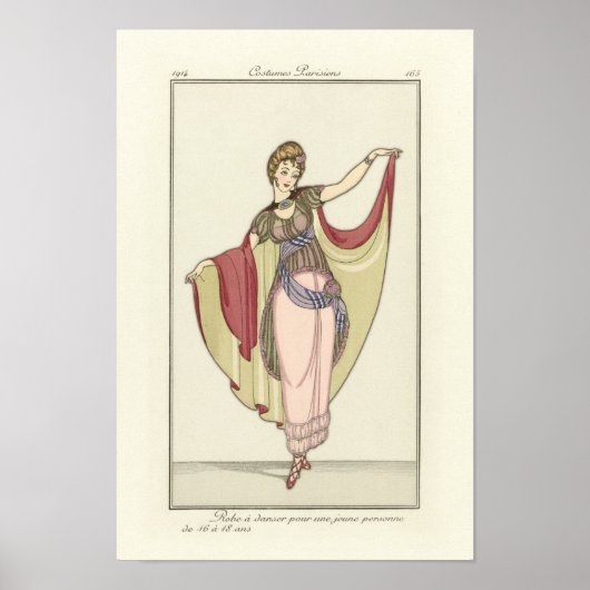 Costumes Parisiens- Dance-Poster Poster (Voorkant)