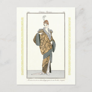 Costumes Parisiens- Manteau du soir Briefkaart