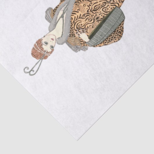 Costumes Parisiens- Manteau du soir, ontkoppeling Tissuepapier (Detail)