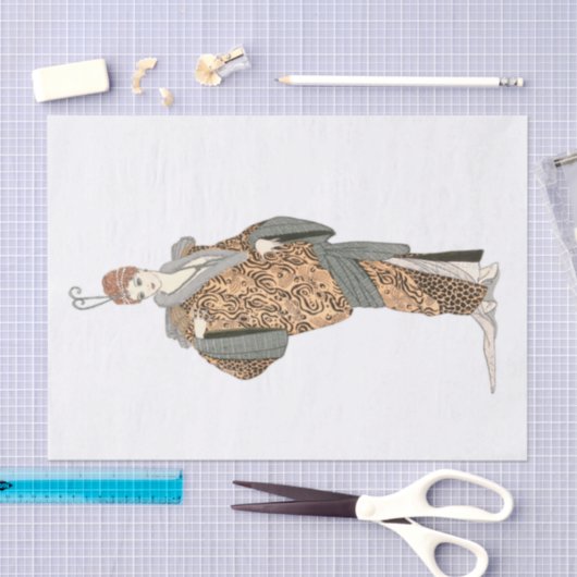 Costumes Parisiens- Manteau du soir, ontkoppeling Tissuepapier (Craft)