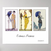 Costumes Parisiens Mode Borden Poster (Voorkant)