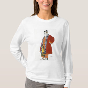 Costuum design voor een oud man in een rode jas (c t-shirt