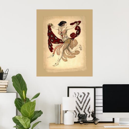 Costuum for Cleopatra Ballet ~ 1909, ingediend doo Poster (Thuiskantoor)