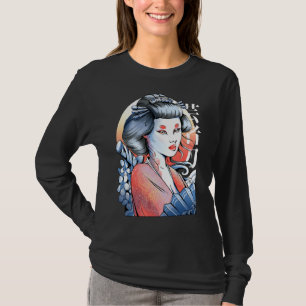 Costuum Japanse Geisha Tradition Robe Culture Cost T-shirt