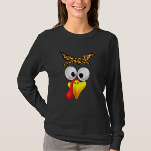 Costuum Thanksgiving Turkije Face Pilgrim T-shirt