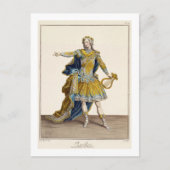 Costuum voor Apollo in de opera "Phaethon", engrav Briefkaart (Voorkant)