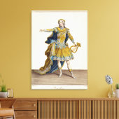 Costuum voor Apollo in de opera "Phaethon", engrav Canvas Afdruk (Insitu (Woonkamer))