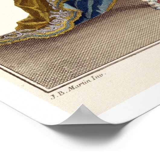 Costuum voor Apollo in de opera "Phaethon", engrav Poster (Hoek)