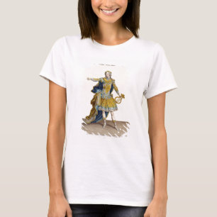 Costuum voor Apollo in de opera "Phaethon", engrav T-shirt