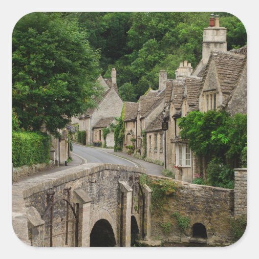 Costwolds stad Castle Combe sticker (Voorkant)