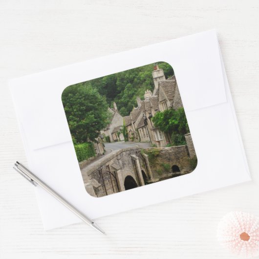 Costwolds stad Castle Combe sticker (Envelop)