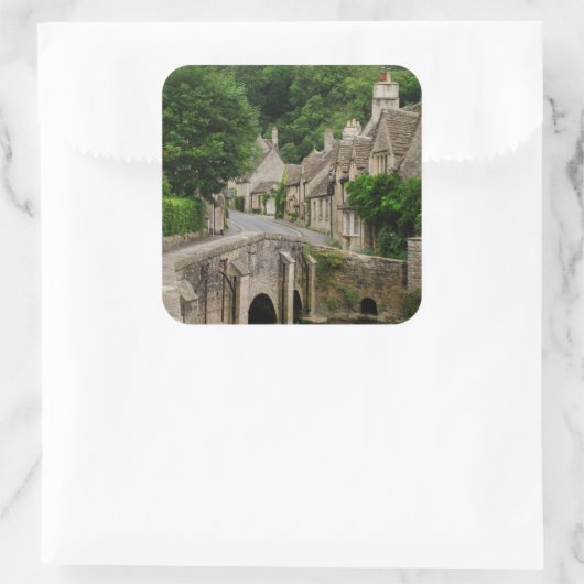 Costwolds stad Castle Combe sticker (Tas)