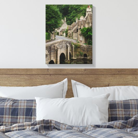 Costwolds stad Kasteel Combe verticale canvas prin (Insitu (Slaapkamer))