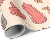 Cosy Autumn Hedgehog Cadeaupapier (Rol Hoek)