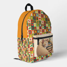 Cosy Cat Patchwork Terug naar school Rugzak