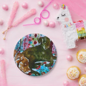 Cosy Chocolate Lab Zwart Lab Papieren Bordje (Feest)