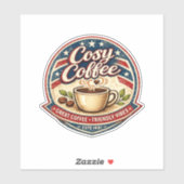Cosy Coffee Sticker (Vel)