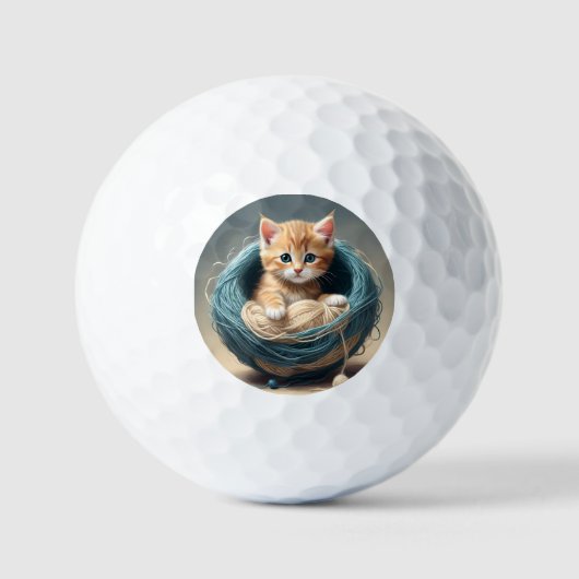 Cosy Cuddles: de wollige retraite van de kitten Golfballen (Voorkant)