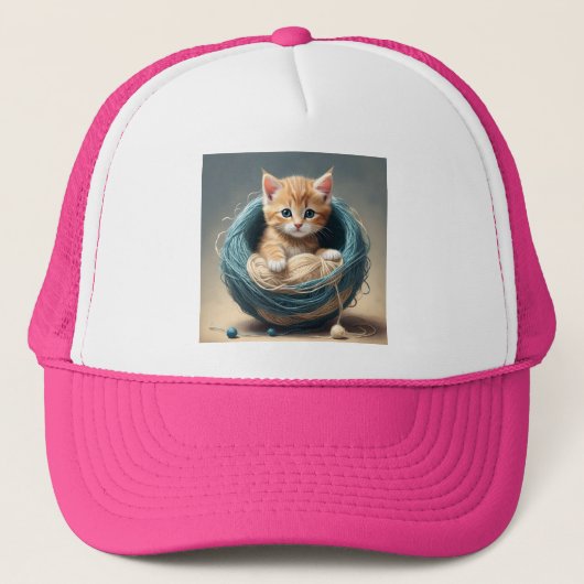 Cosy Cuddles: de wollige retraite van de kitten Trucker Pet (Voorkant)