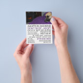 Cosy Dog, Pet Adoption Event Advertising Flyer (Hand)