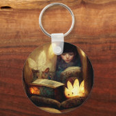 Cosy Fairy Book Nook Sleutelhanger (Voorkant)