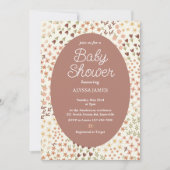 Cosy Flowers Baby shower Kaart (Voorkant)