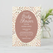 Cosy Flowers Baby shower Kaart (Staand voorkant)