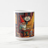 Cosy gnome doing his gnomework koffiemok (Center)