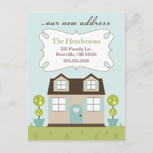 Cosy Little Home Verhuisaankondigingen Aankondigingskaart