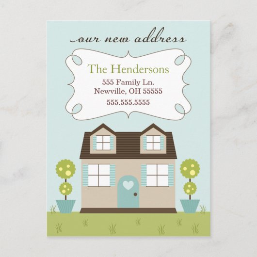 Cosy Little Home Verhuisaankondigingen Aankondigingskaart (Voorkant)