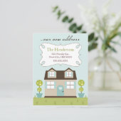 Cosy Little Home Verhuisaankondigingen Aankondigingskaart (Staand voorkant)