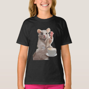 Cosy Morning Mouse - Schattige dierenkunst met kof T-shirt
