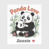 Cosy Panda Terug naar school Sticker (Vel)