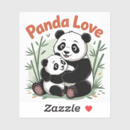 Cosy Panda Terug naar school Sticker