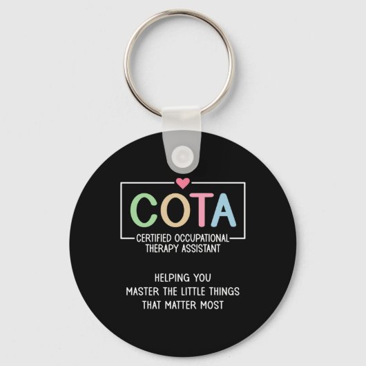 COTA Appreciation Certified Ergotherapie I Sleutelhanger (Voorkant)